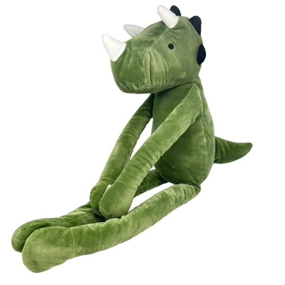 Pillowfort Toys Pillowfort Green Dino Dinosaur Triceratops Plush 22